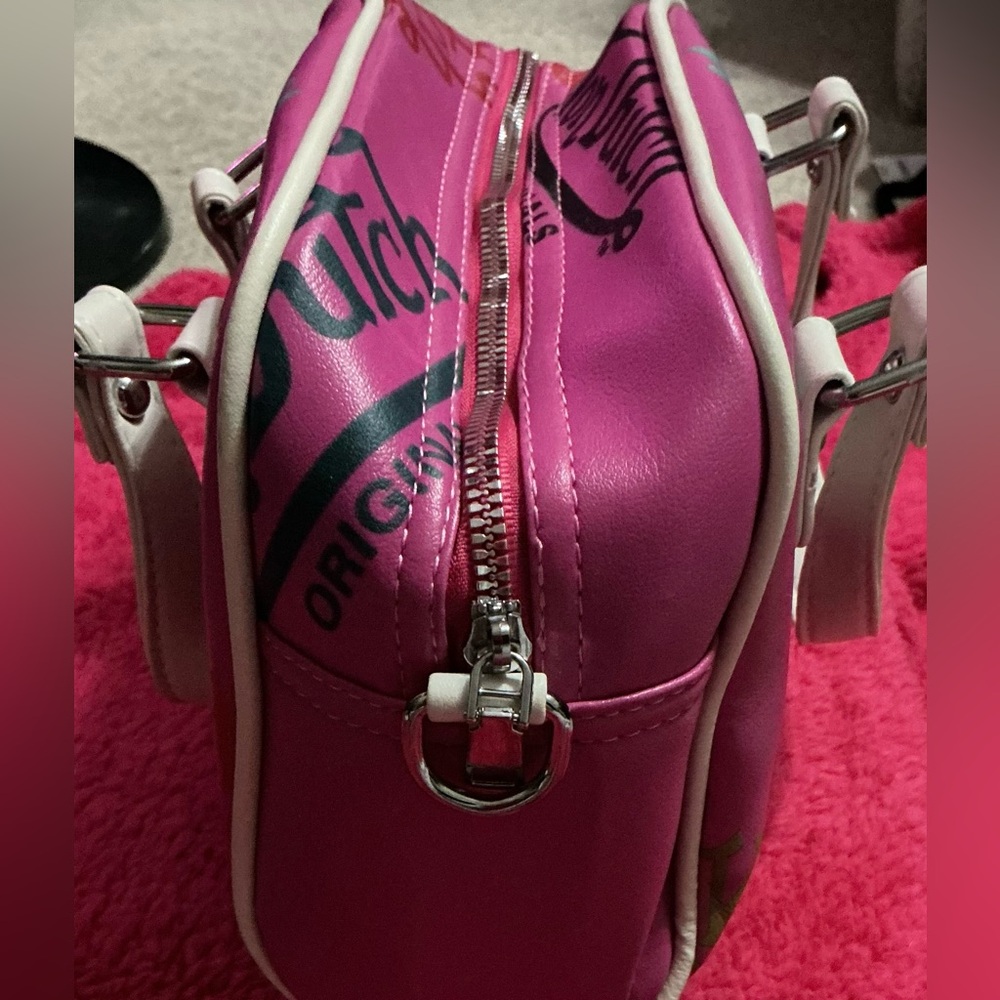 Von Dutch Pink Mini Satchel with White Handles - Picture 3 of 14